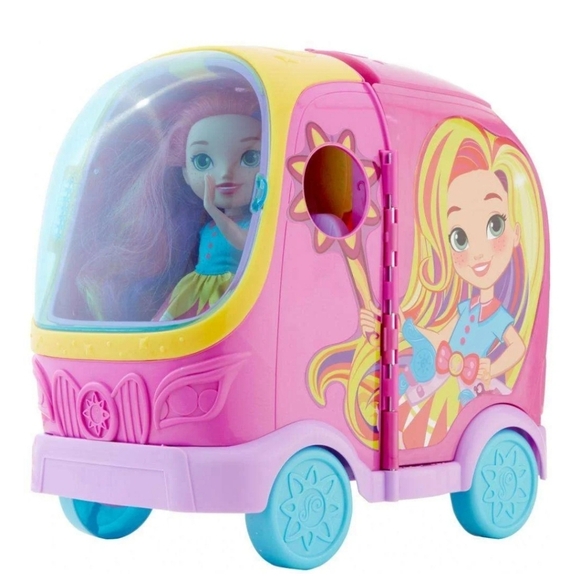 Sunny Day Glam Vanity rolling Vehicle and  Doll - Picture 5 of 7